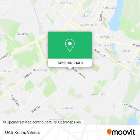 Карта UAB Keisa