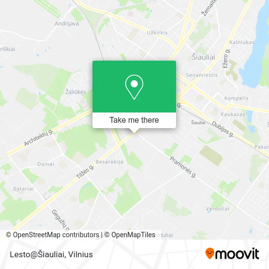 Карта Lesto@Šiauliai
