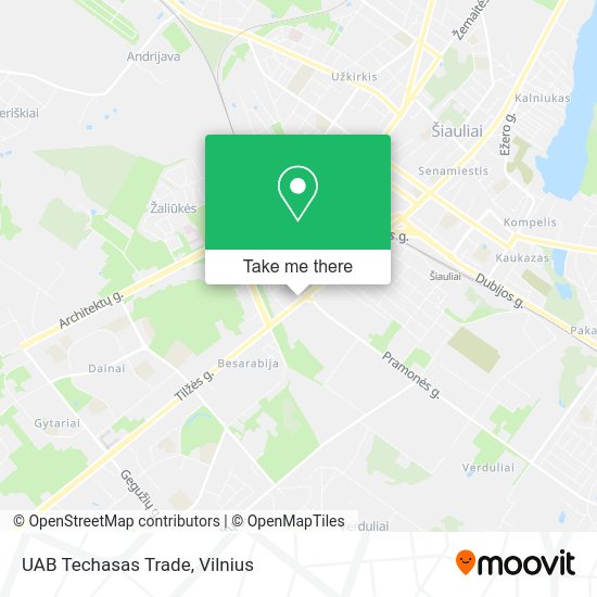 Карта UAB Techasas Trade