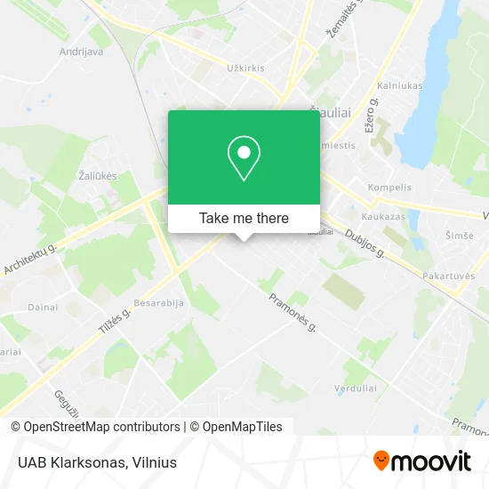 UAB Klarksonas map