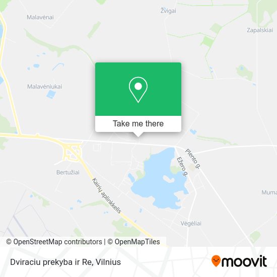 Карта Dviraciu prekyba ir Re