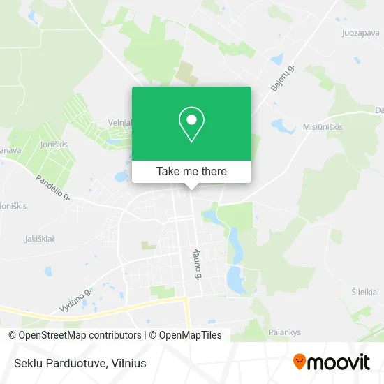 Карта Seklu Parduotuve