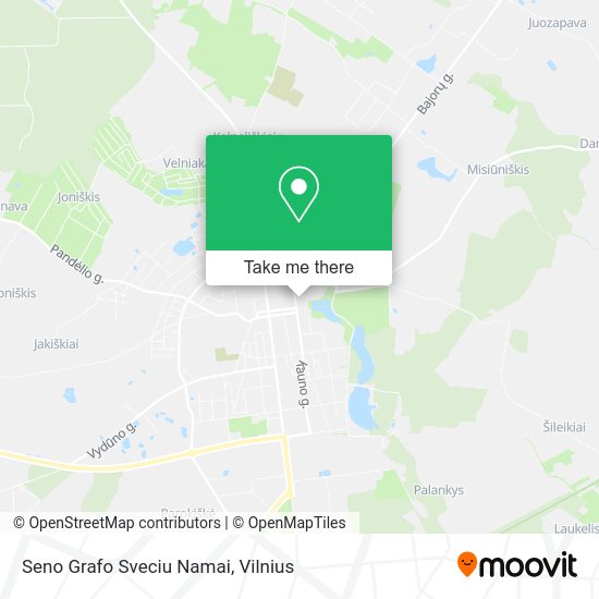 Карта Seno Grafo Sveciu Namai