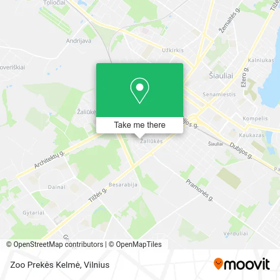 Карта Zoo Prekės Kelmė