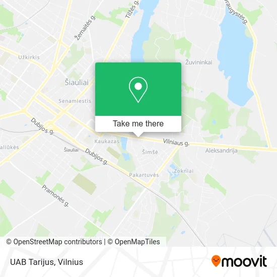 Карта UAB Tarijus