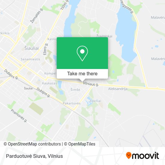 Карта Parduotuvė Siuva