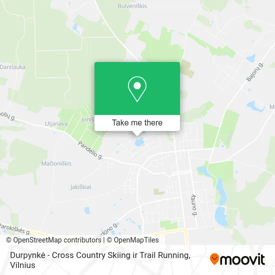 Карта Durpynkė - Cross Country Skiing ir Trail Running