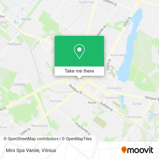 Карта Mini Spa Vanilė