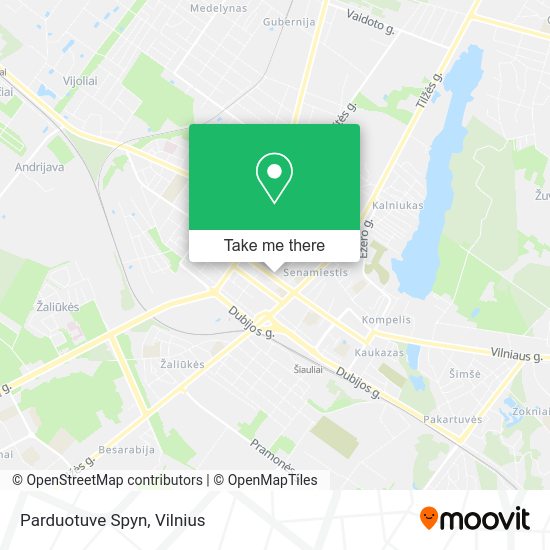Карта Parduotuve Spyn