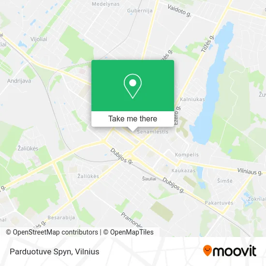 Карта Parduotuve Spyn