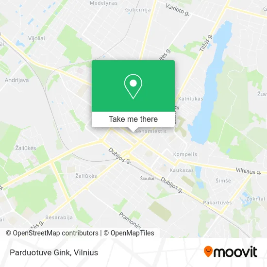 Карта Parduotuve Gink