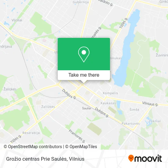 Карта Grožio centras Prie Saulės