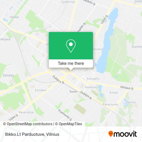Карта Bikko.Lt Parduotuve