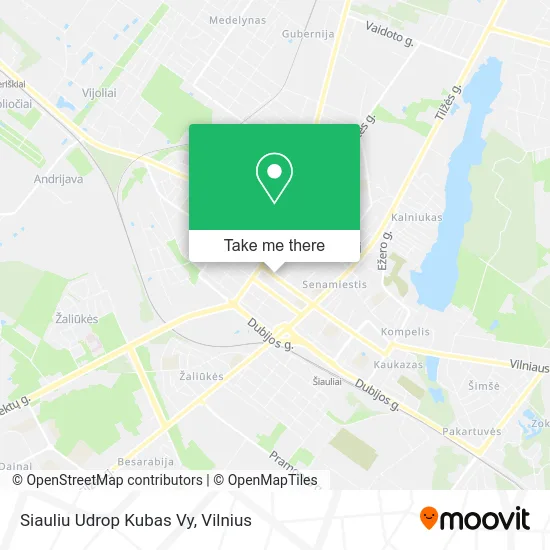 Карта Siauliu Udrop Kubas Vy