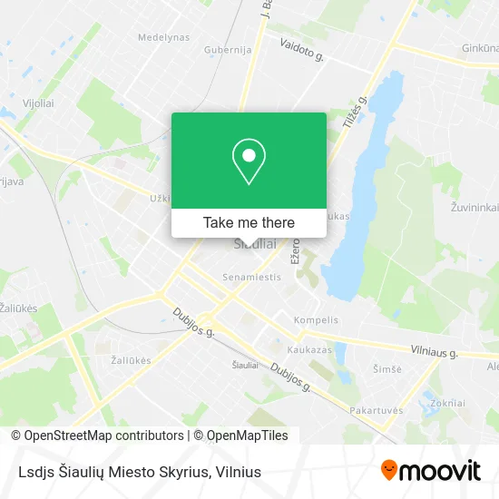Карта Lsdjs Šiaulių Miesto Skyrius