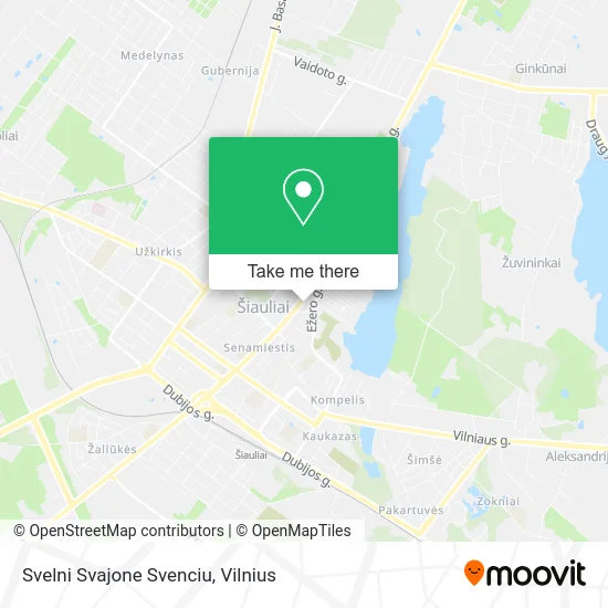 Карта Svelni Svajone Svenciu