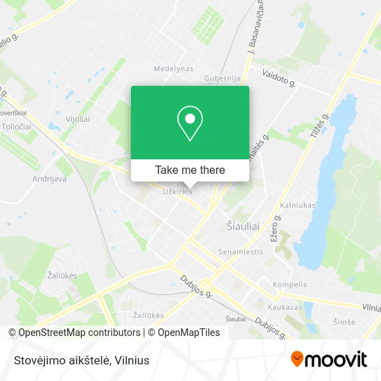 Карта Stovėjimo aikštelė