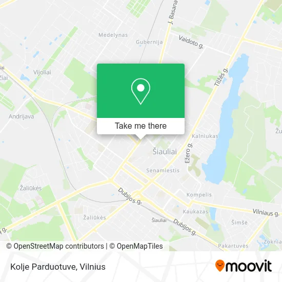 Карта Kolje Parduotuve