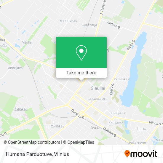 Карта Humana Parduotuve