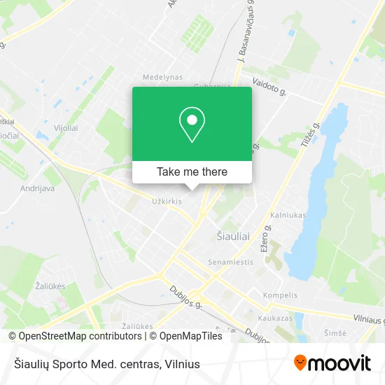 Карта Šiaulių Sporto Med. centras