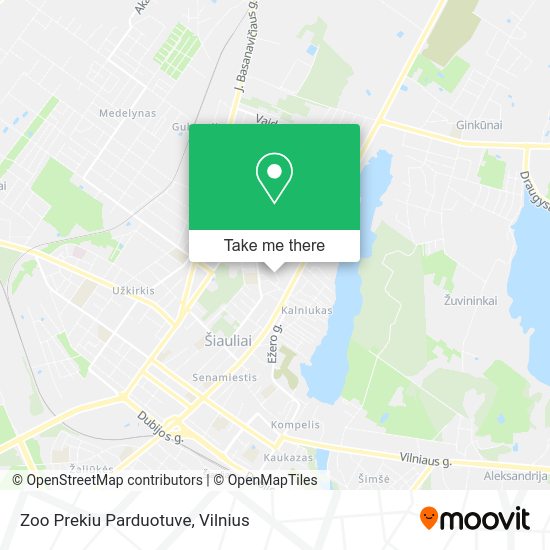 Карта Zoo Prekiu Parduotuve