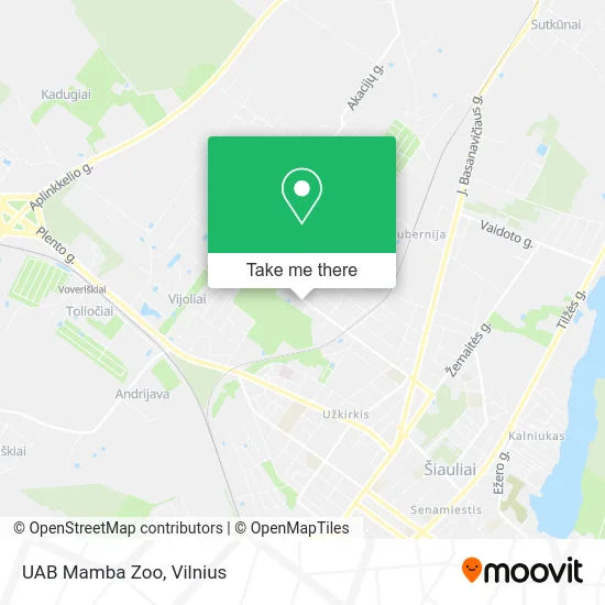 Карта UAB Mamba Zoo