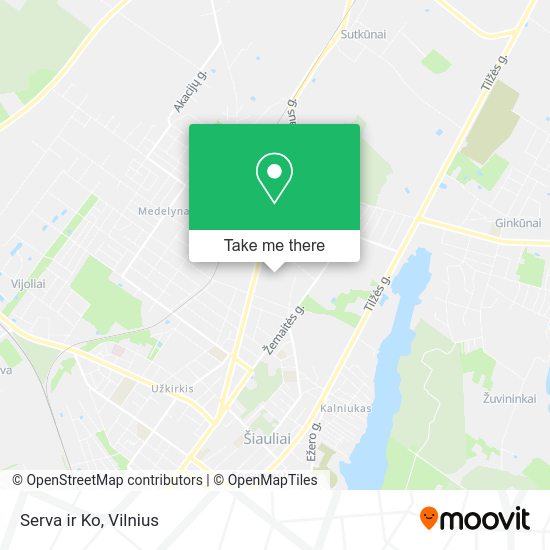 Карта Serva ir Ko