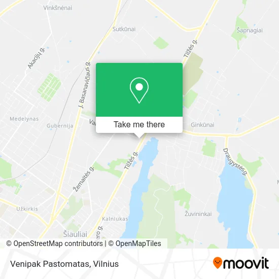 Карта Venipak Pastomatas