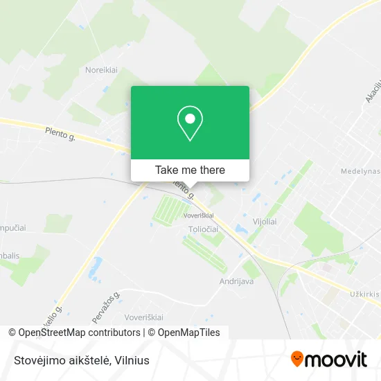 Карта Stovėjimo aikštelė