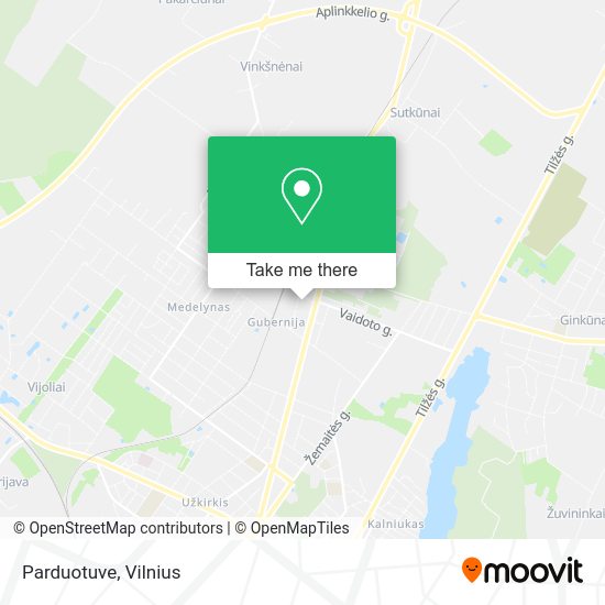 Карта Parduotuve