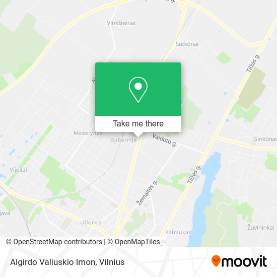 Карта Algirdo Valiuskio Imon