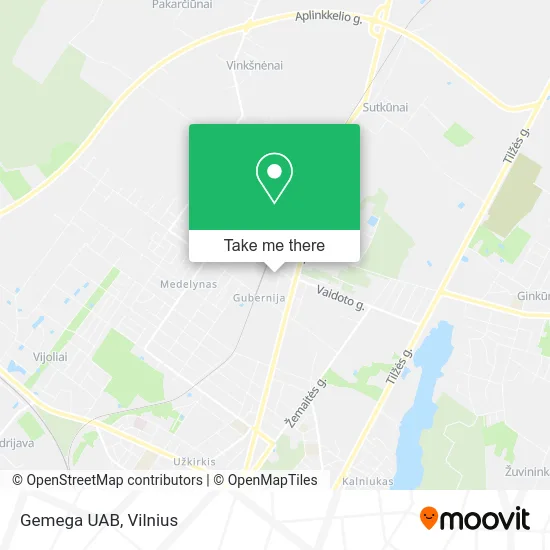 Карта Gemega UAB