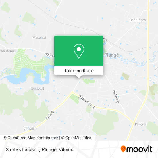 Карта Šimtas Laipsnių Plungė