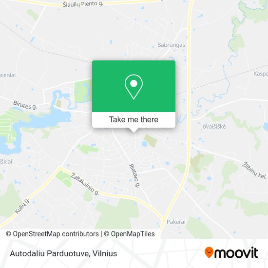 Карта Autodaliu Parduotuve