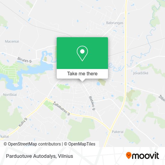 Карта Parduotuve Autodalys