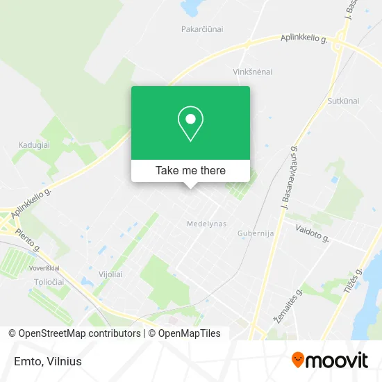 Карта Emto