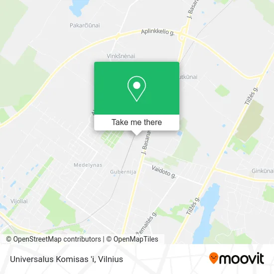 Карта Universalus Komisas 'i