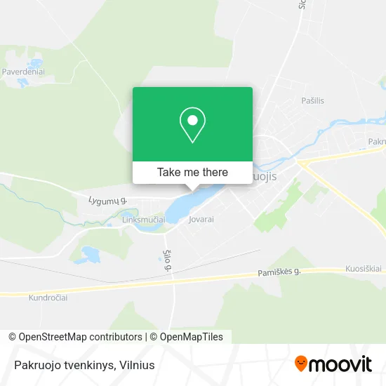 Карта Pakruojo tvenkinys
