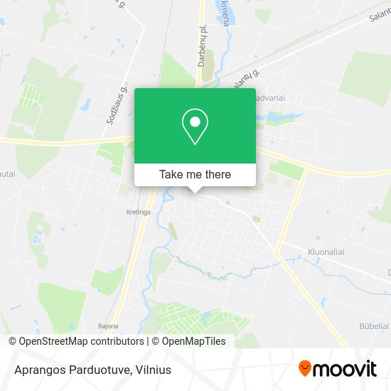 Карта Aprangos Parduotuve