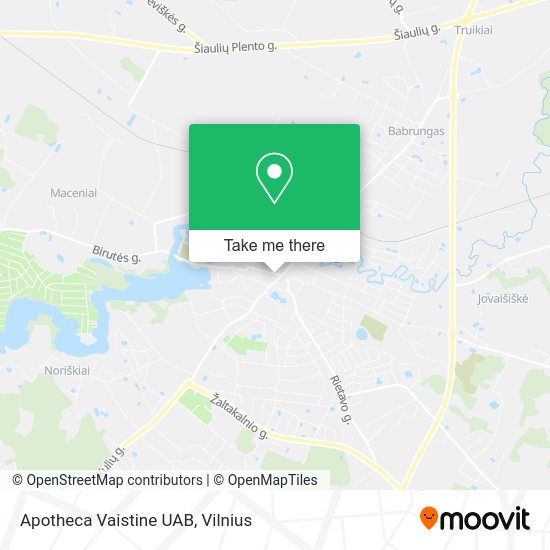 Карта Apotheca Vaistine UAB