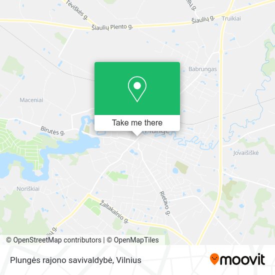 Карта Plungės rajono savivaldybė
