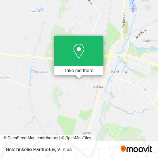 Карта Gelezinkelio Parduotuv