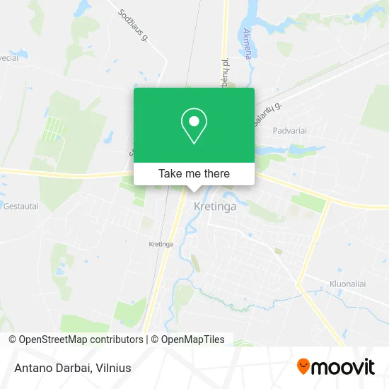 Карта Antano Darbai
