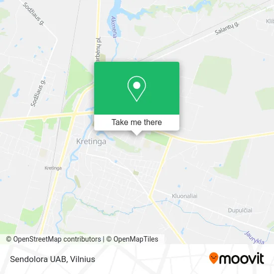 Sendolora UAB map