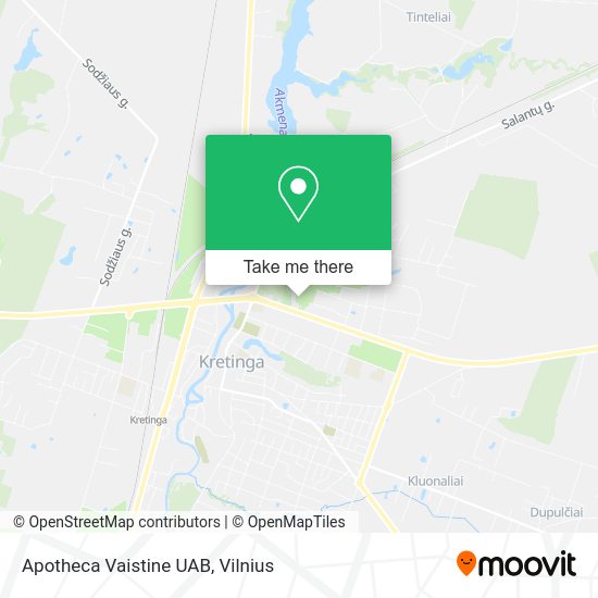 Карта Apotheca Vaistine UAB