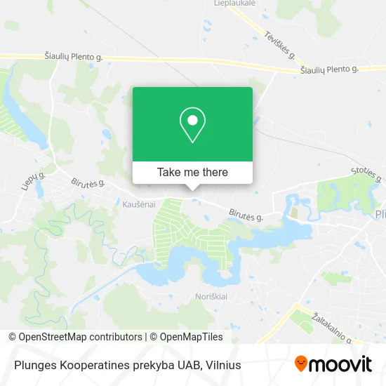 Карта Plunges Kooperatines prekyba UAB
