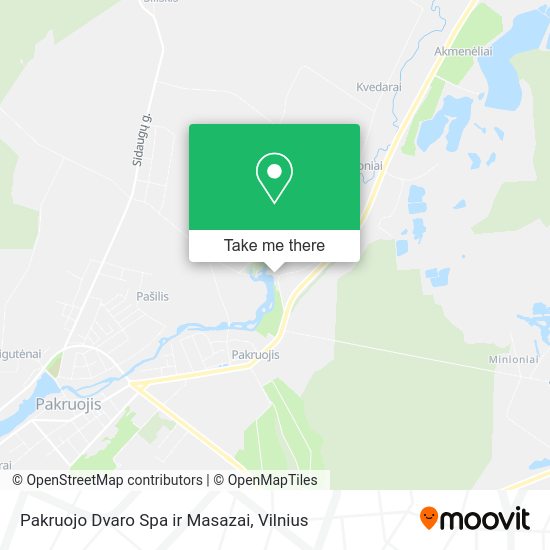 Карта Pakruojo Dvaro Spa ir Masazai
