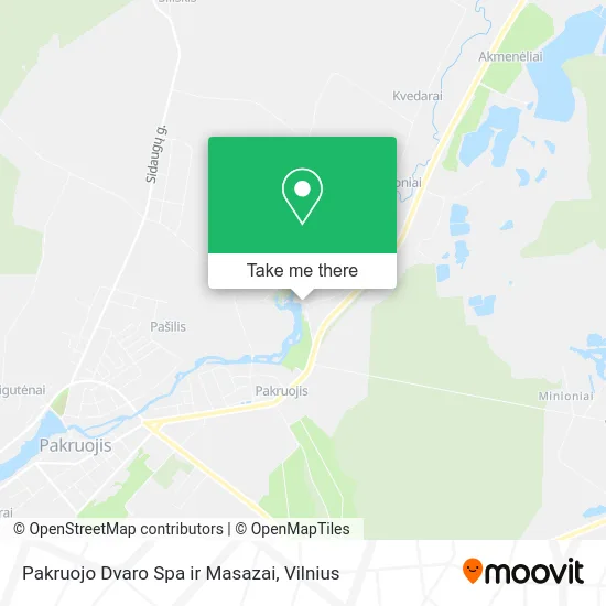 Карта Pakruojo Dvaro Spa ir Masazai