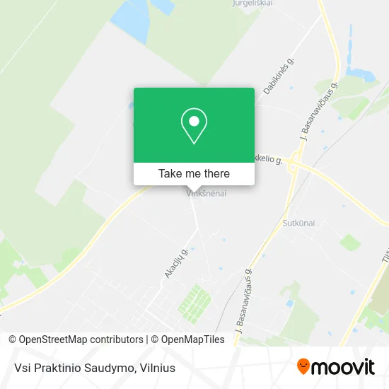 Карта Vsi Praktinio Saudymo