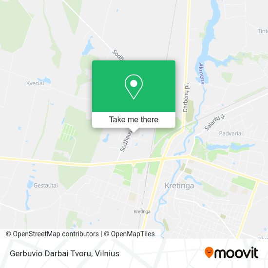 Карта Gerbuvio Darbai Tvoru